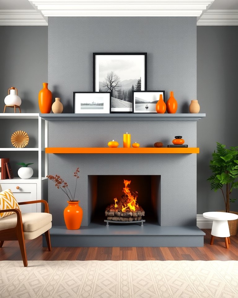 25 Orange and Grey Living Room Ideas for a Modern Look