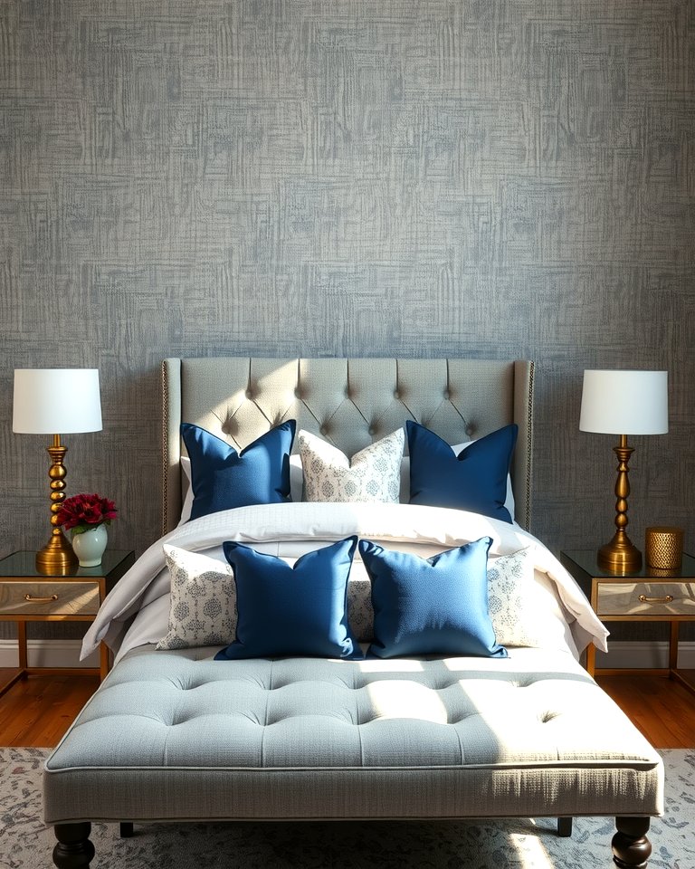 25 Navy Blue and Grey Bedroom Ideas for Modern Style