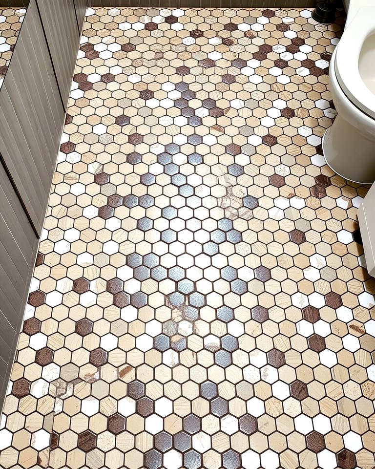 25 Penny Tile Bathroom Floor Ideas for a Unique Look