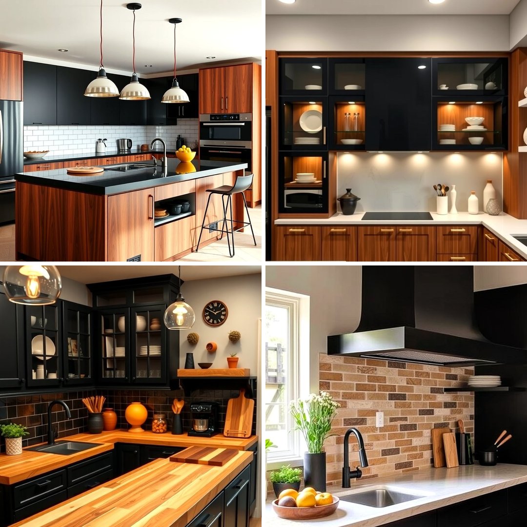 25 Black and Brown Kitchen Ideas for a Bold Look