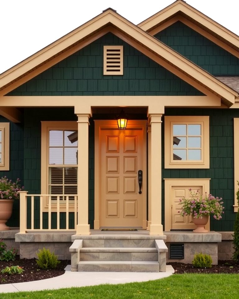 30 Stunning Dark Green Exterior House Designs for Curb Appeal