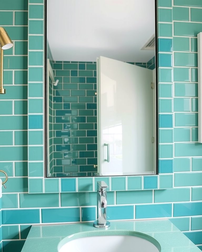 30 Green Bathroom Tile Design Ideas for a Refreshing Oasis