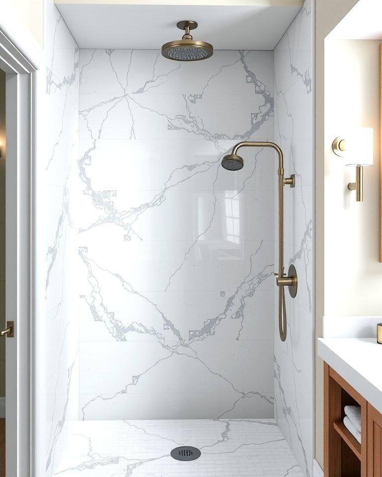 Urban Luxury Apartments With Marble Shower Surrounds
