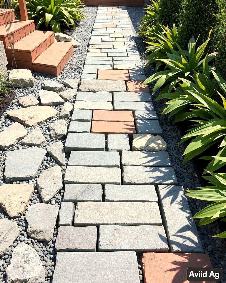 30 Creative Stepping Stone Walkway Garden Ideas