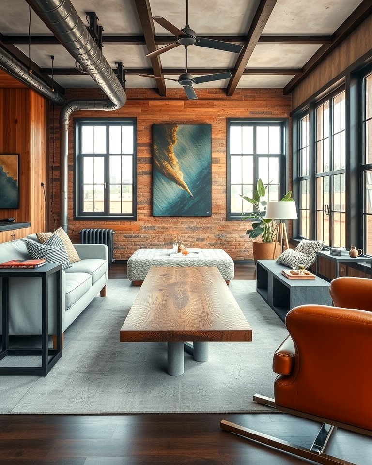 30 Industrial Living Room Ideas with Urban Charm