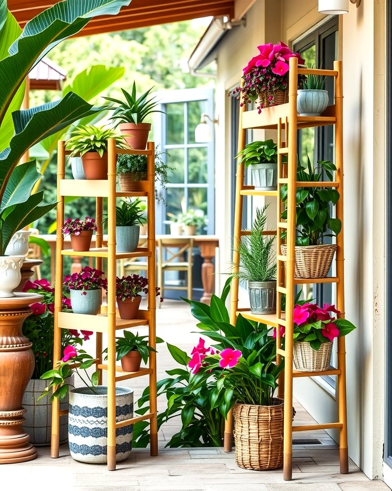 25 Outdoor Plant Stand Ideas for Greenery Lovers