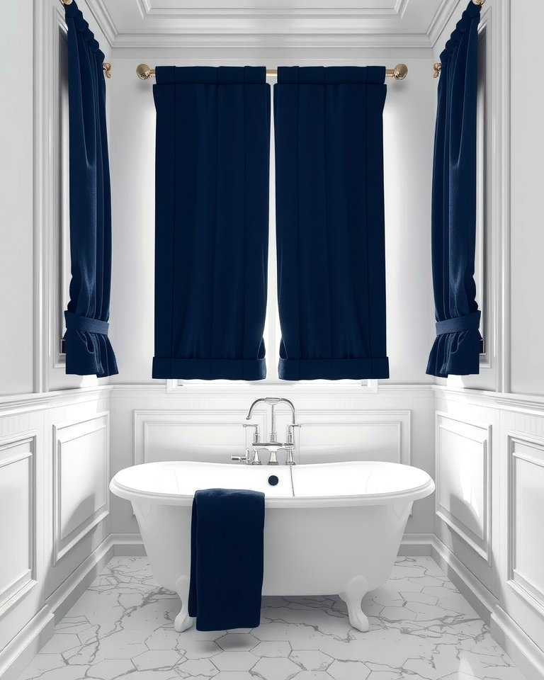 25 Navy Blue Bathroom Ideas for a Luxurious Look