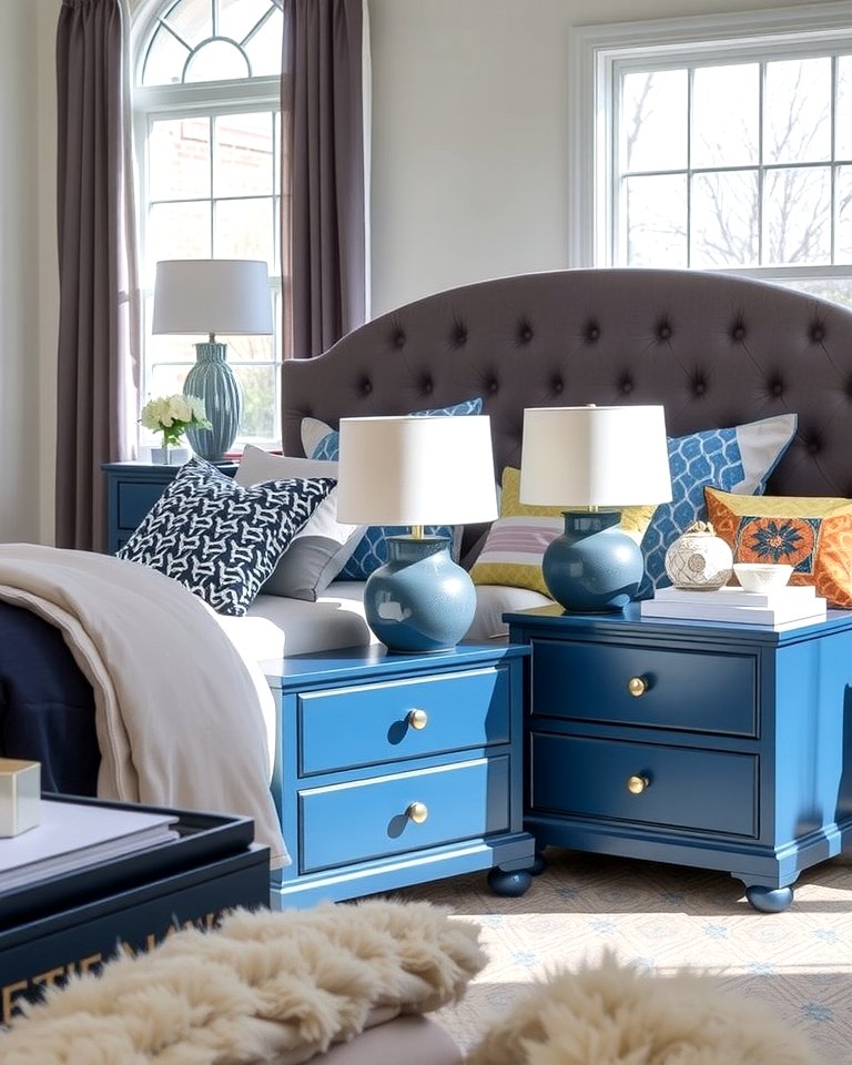 25 Navy Blue and Grey Bedroom Ideas for Modern Style