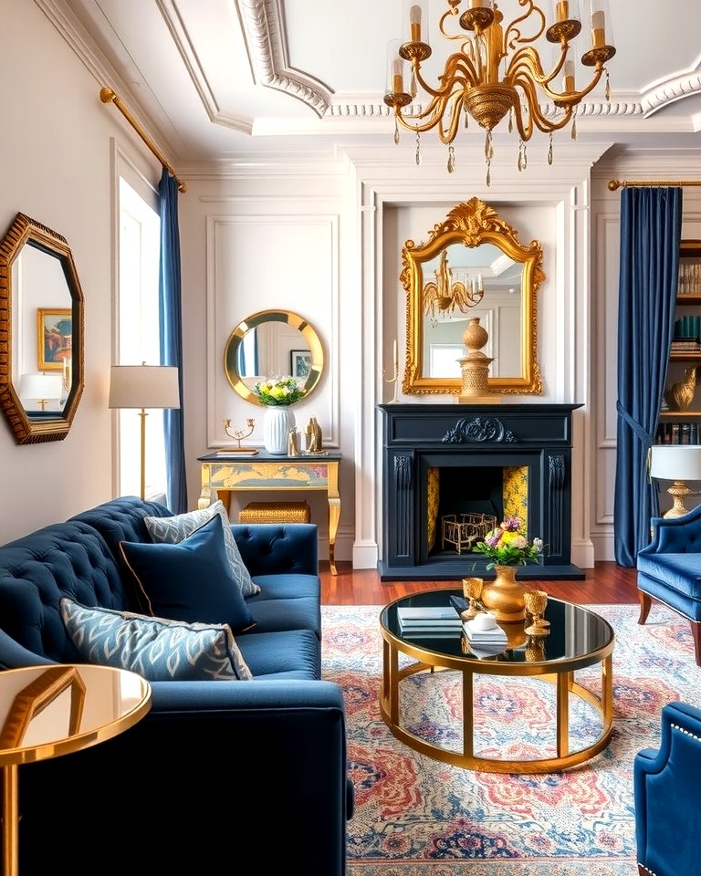 25 Navy Blue Living Room Ideas for a Cozy Retreat