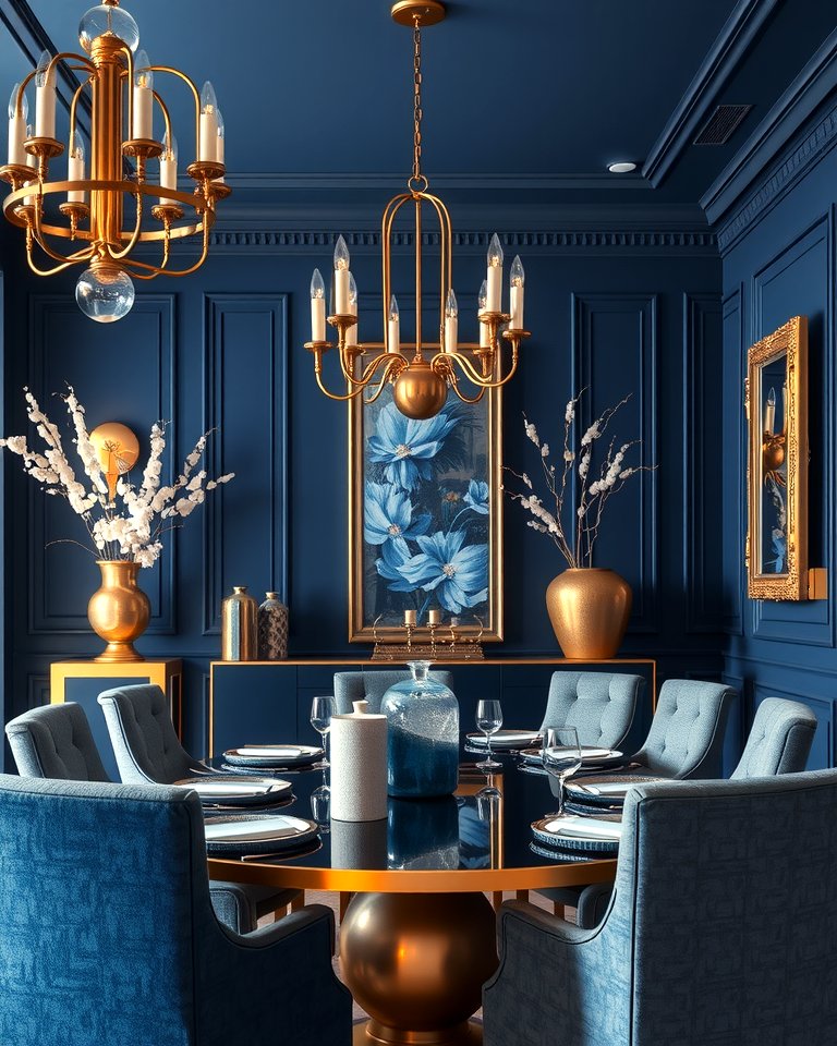 25 Navy Blue Dining Room Ideas for Elegant Gatherings