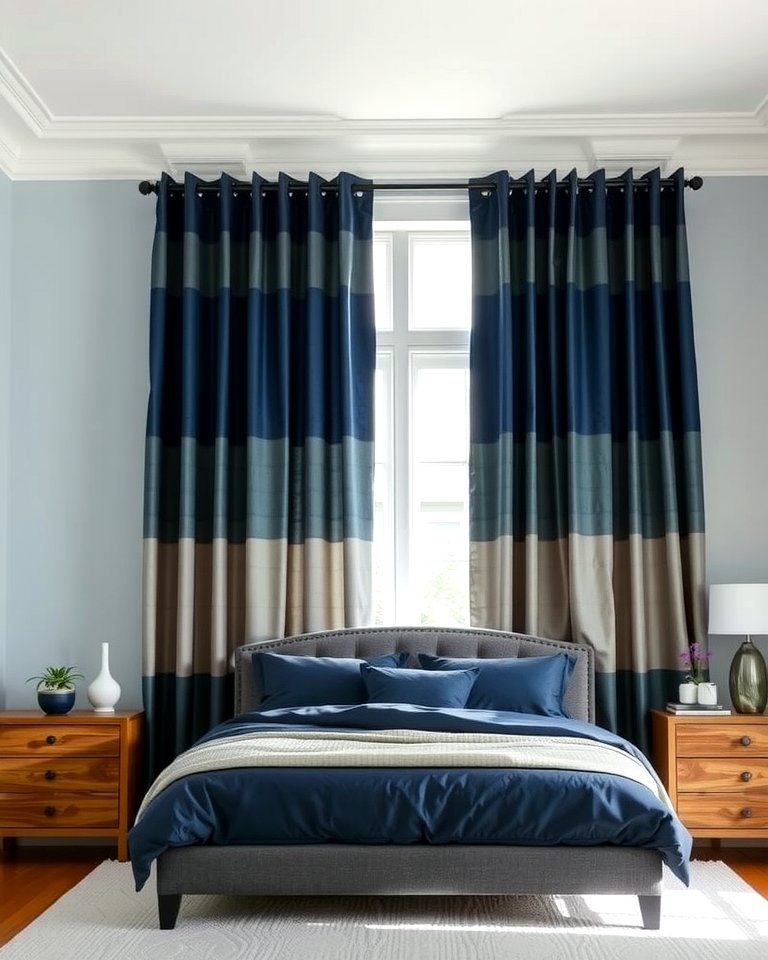 25 Navy Blue and Grey Bedroom Ideas for Modern Style