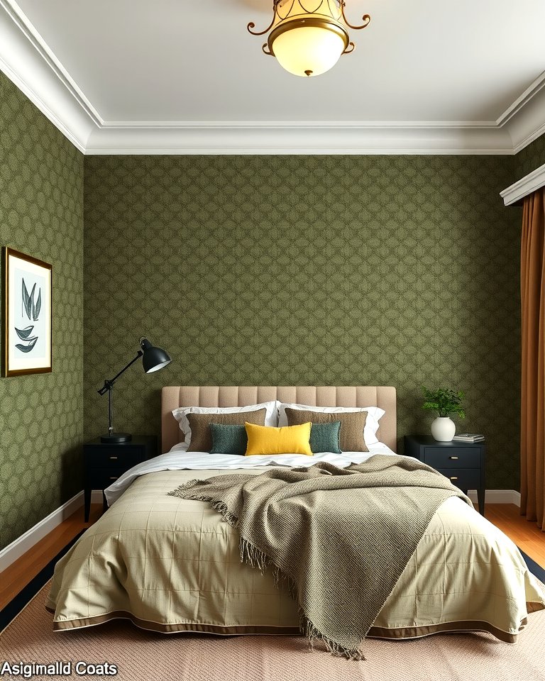 30 Olive Green Bedroom Ideas for Soothing Retreats