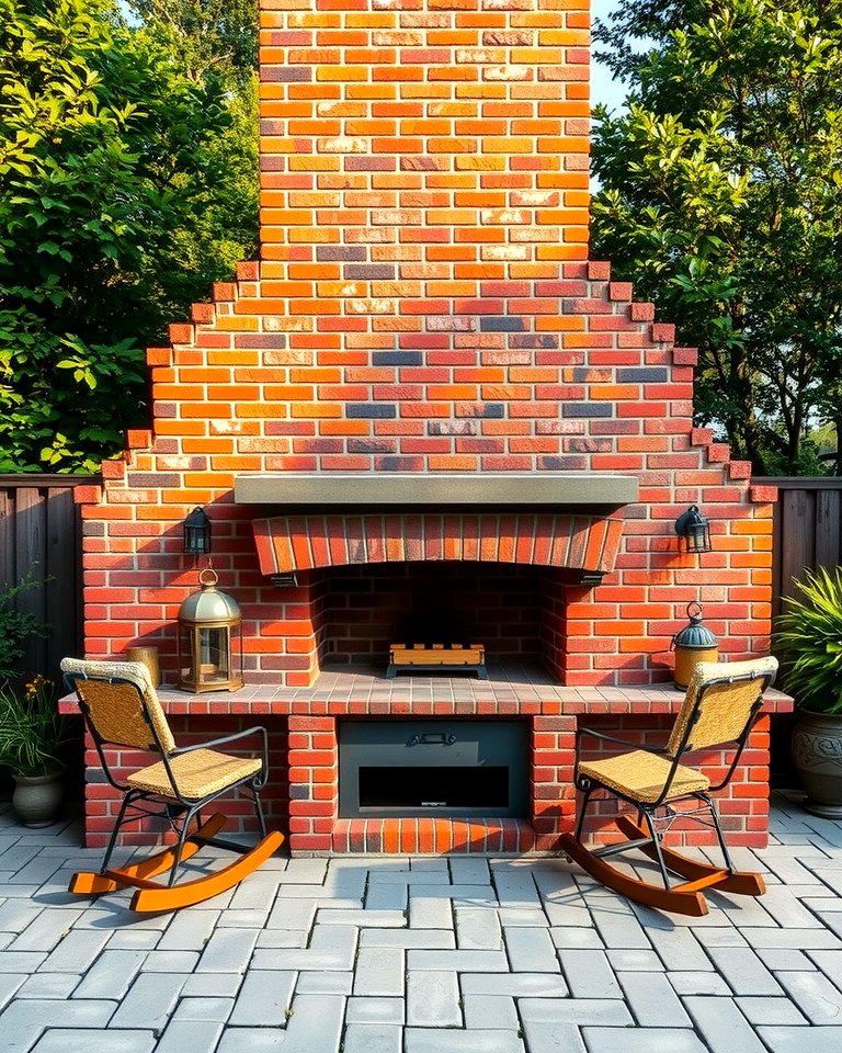 25 Rustic Brick Fireplace Ideas to Warm Up Your Home