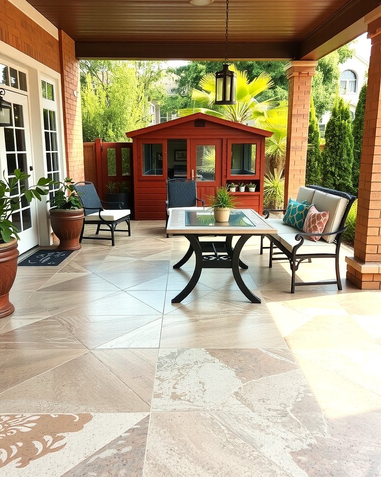 25 Stained Concrete Floors for a Unique Look