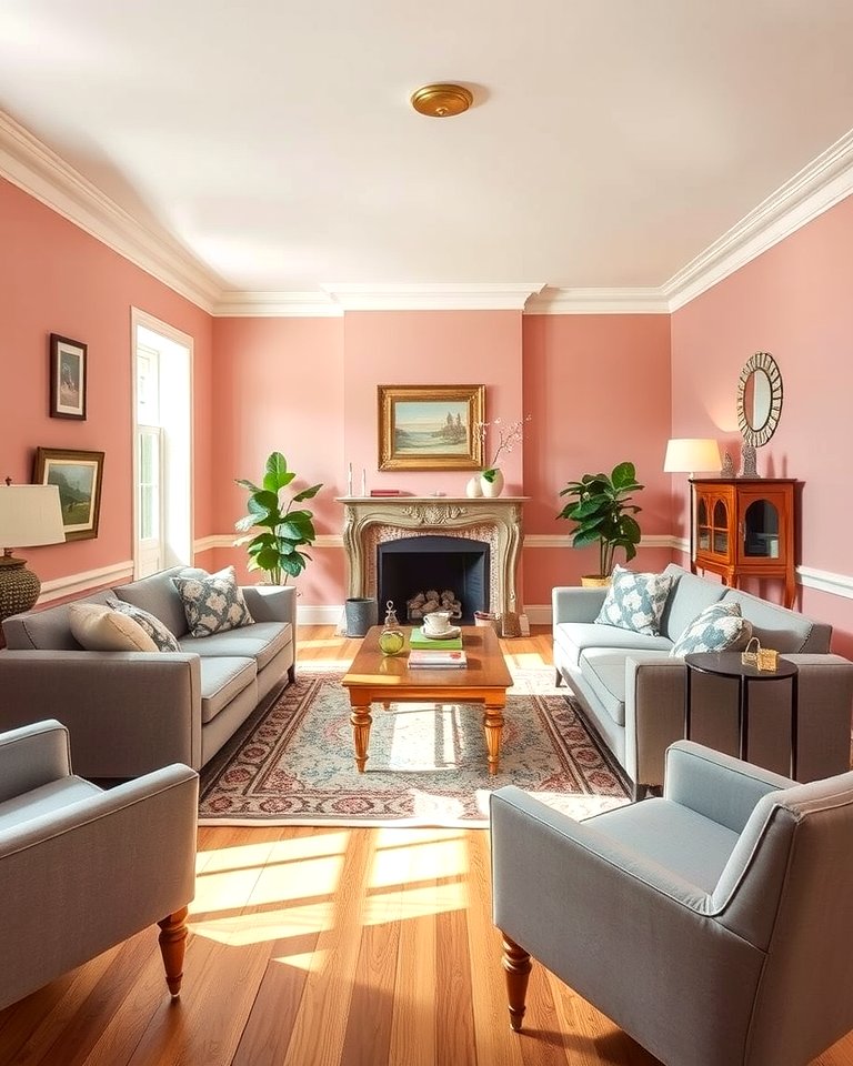 25 Pink and Grey Living Room Ideas for a Chic Space