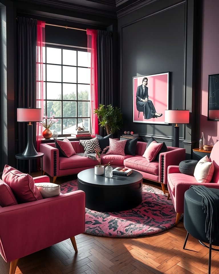 30 Pink Living Room Ideas for Soft and Inviting Spaces