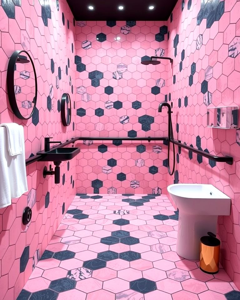 25 Pink and Black Bathroom Ideas for a Bold and Chic Look