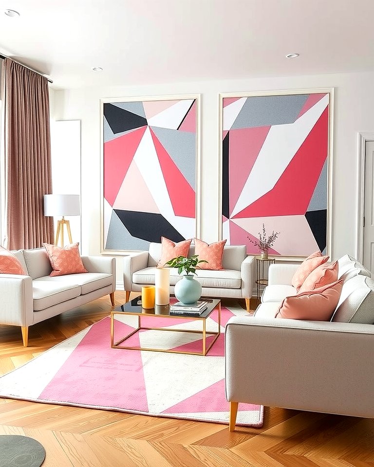 25 Pink and Grey Living Room Ideas for a Chic Space