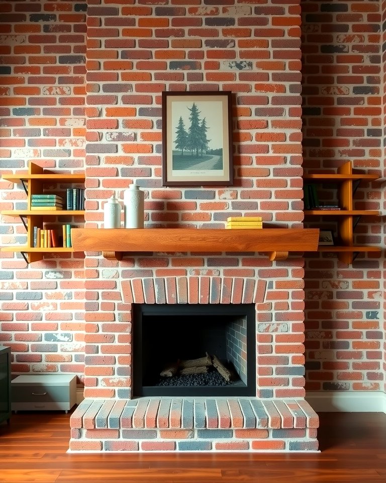 25 Rustic Brick Fireplace Ideas to Warm Up Your Home