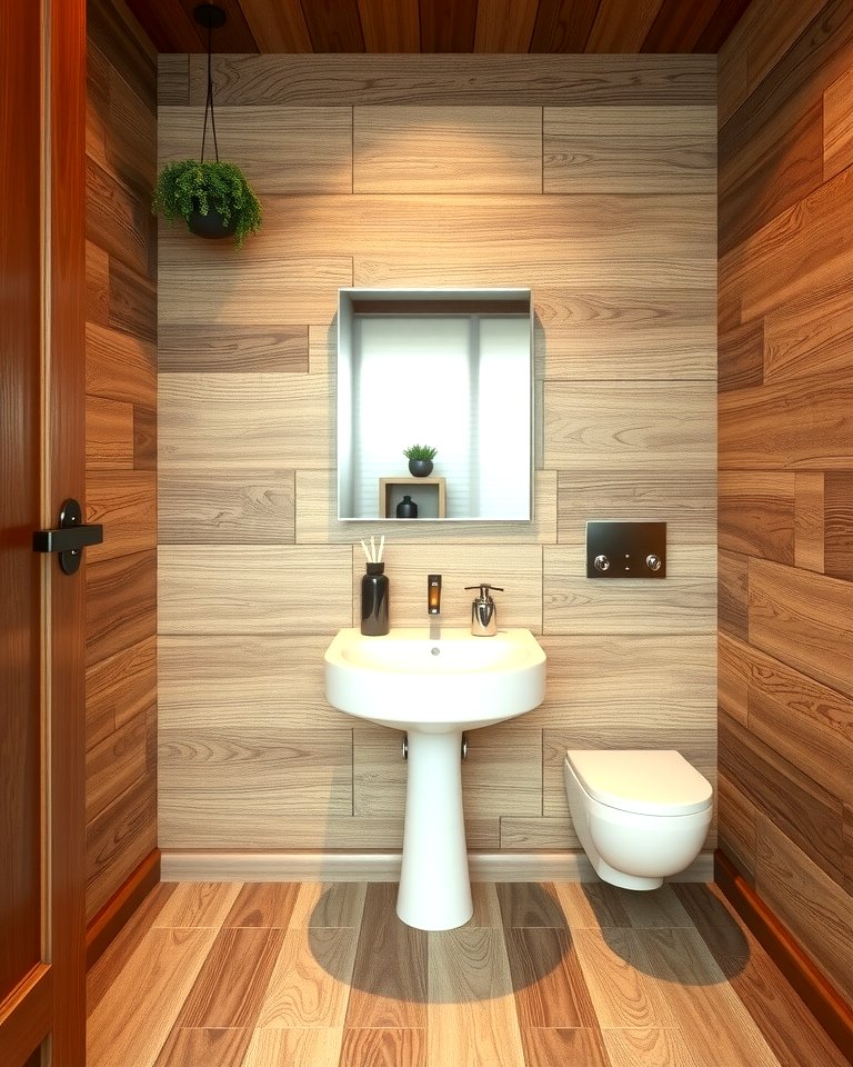 30 Powder Room Floor Tile Ideas for Elegant Small Spaces