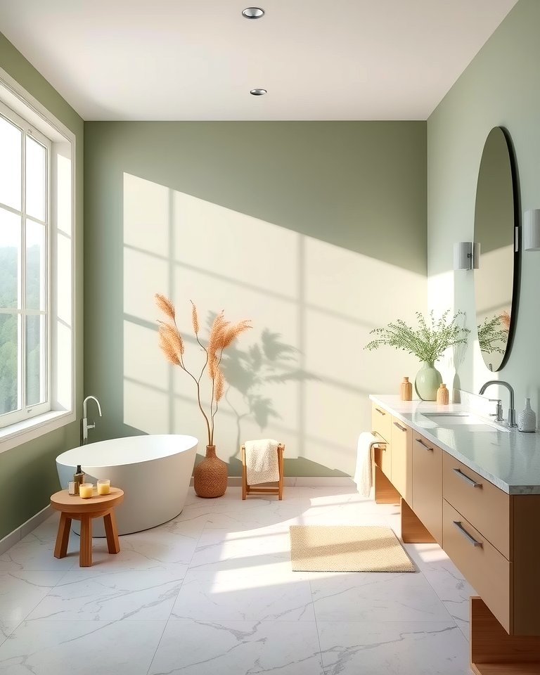 25 Sage Green Bathroom Ideas for a Fresh and Calming Space