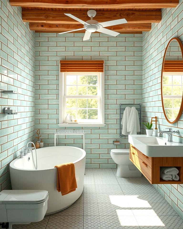 30 Green Bathroom Tile Design Ideas for a Refreshing Oasis