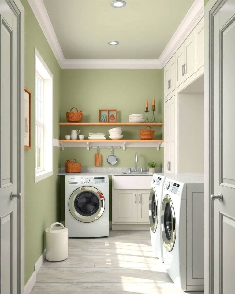 25 Sage Green Laundry Room Ideas for a Fresh Look
