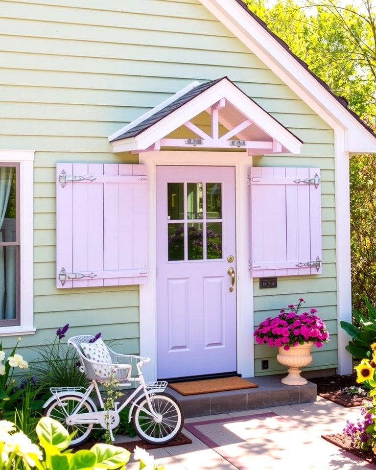 30 Sage Green Exterior House Color Scheme Design Ideas