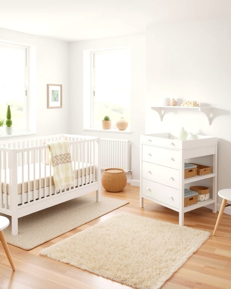 25 White Nursery Ideas for a Calming Baby Room