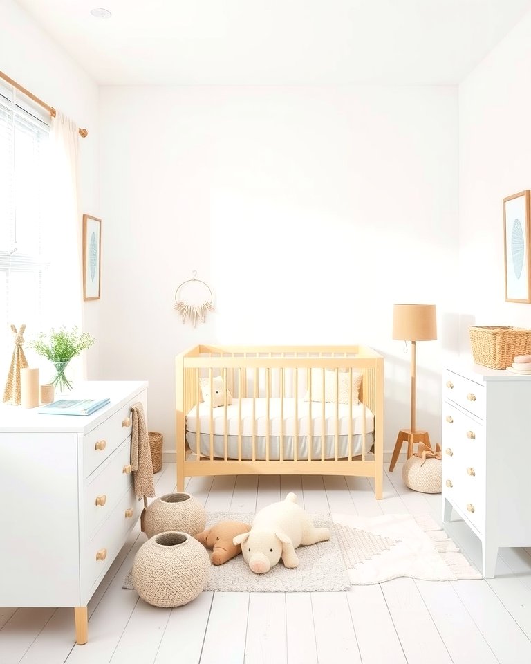 25 White Nursery Ideas for a Calming Baby Room