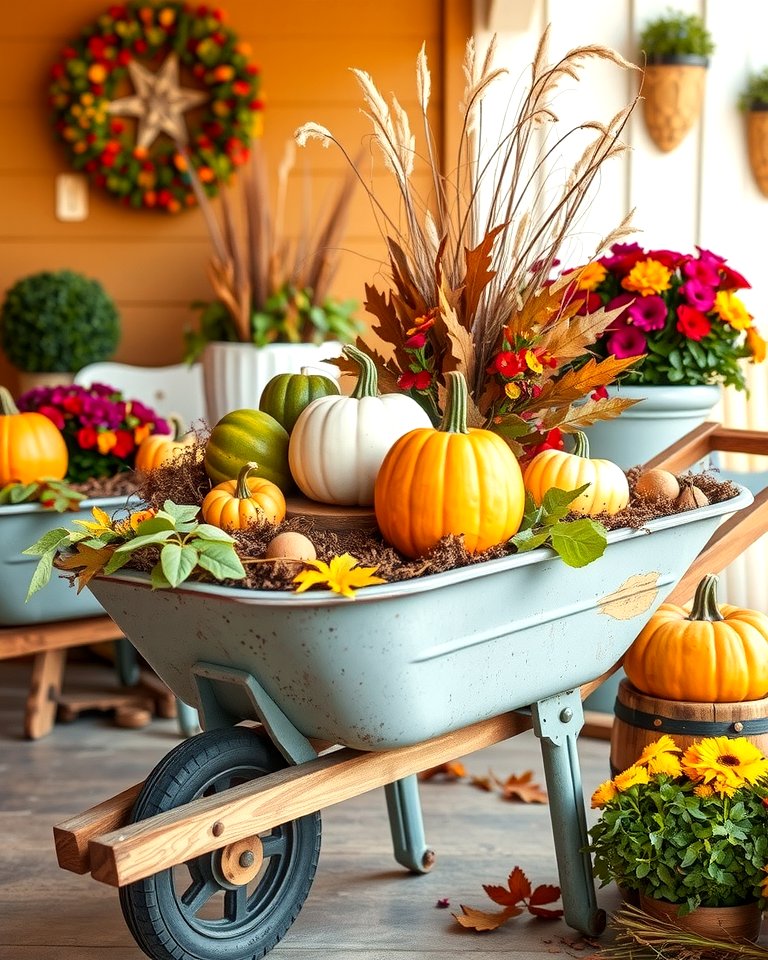 25 Old Wheelbarrow Ideas for Unique and Creative Garden Decor
