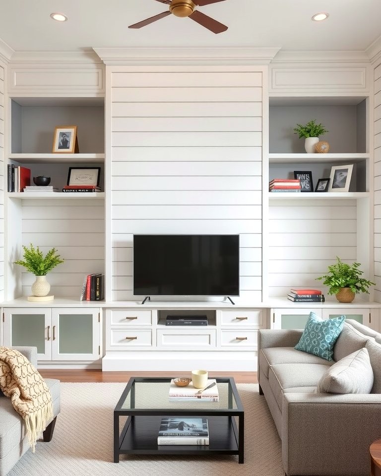 25 Shiplap Living Room Ideas for a Rustic Charm