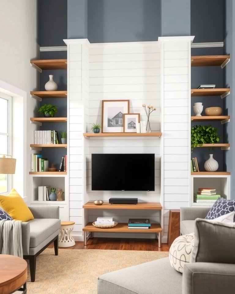 25 Shiplap Living Room Ideas for a Rustic Charm