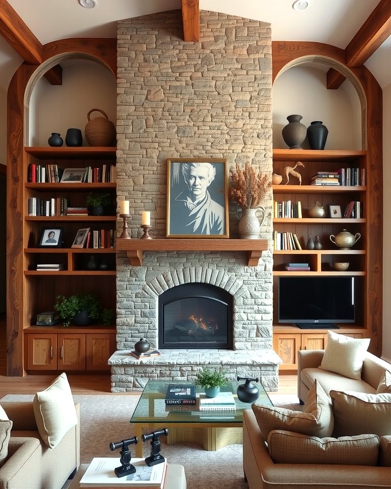 30 Fireplace with Bookshelves Ideas for Cozy Literary Nooks
