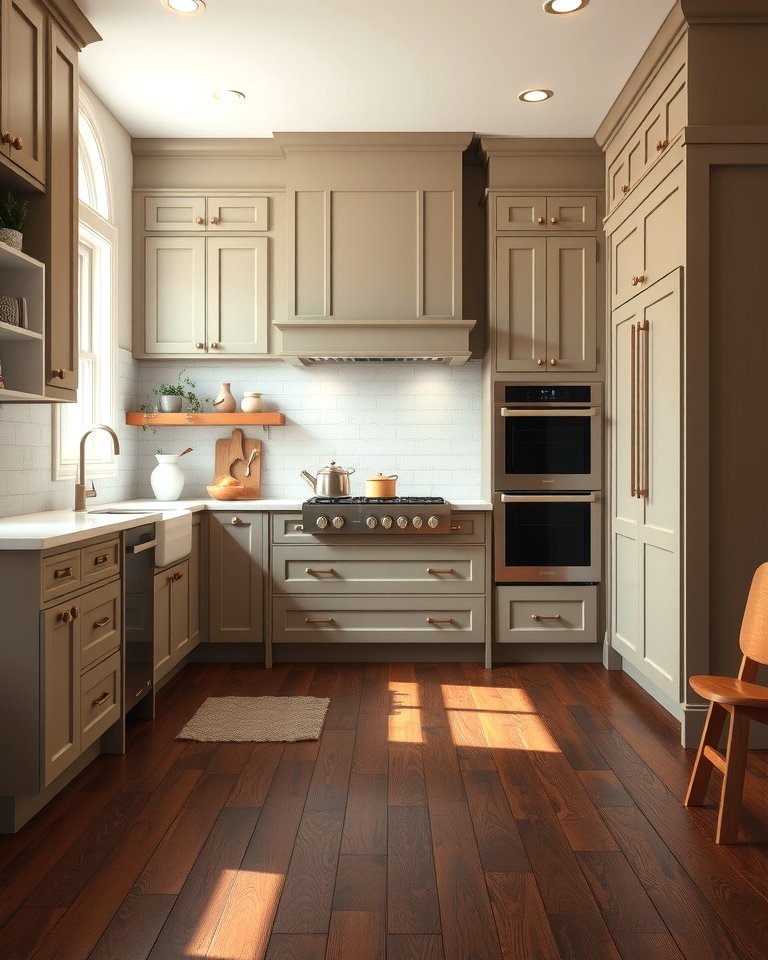 30 Stunning Taupe Kitchen Cabinet Designs for Modern Homes