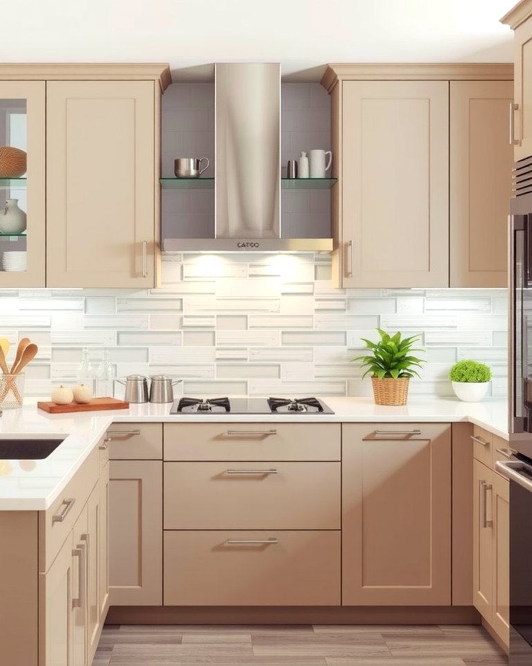 30 Stunning Taupe Kitchen Cabinet Designs for Modern Homes