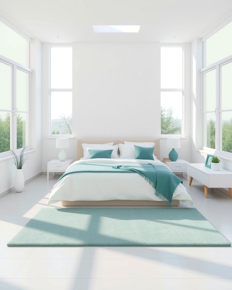 30 Minimalist Teal Bedroom Ideas for a Refreshing Look - Teal Minimalist Decor