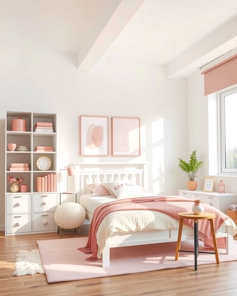25 Pink and White Bedroom Ideas for a Fresh and Airy Look