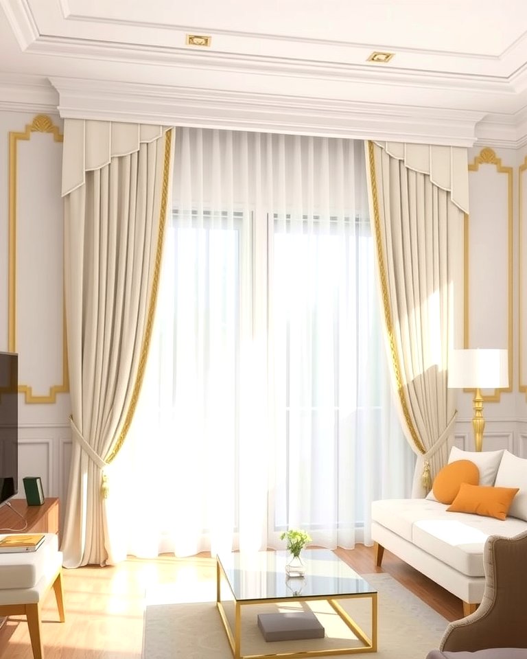 25 White and Gold Living Room Ideas for Elegance