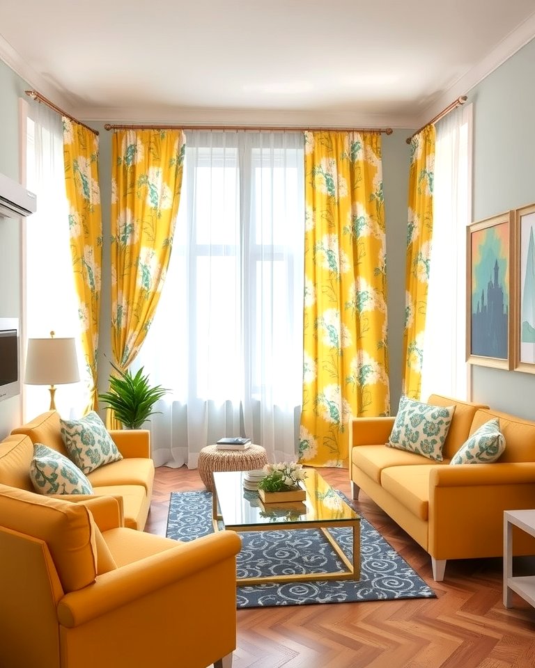 25 Yellow and Blue Living Room Ideas for a Fresh Look