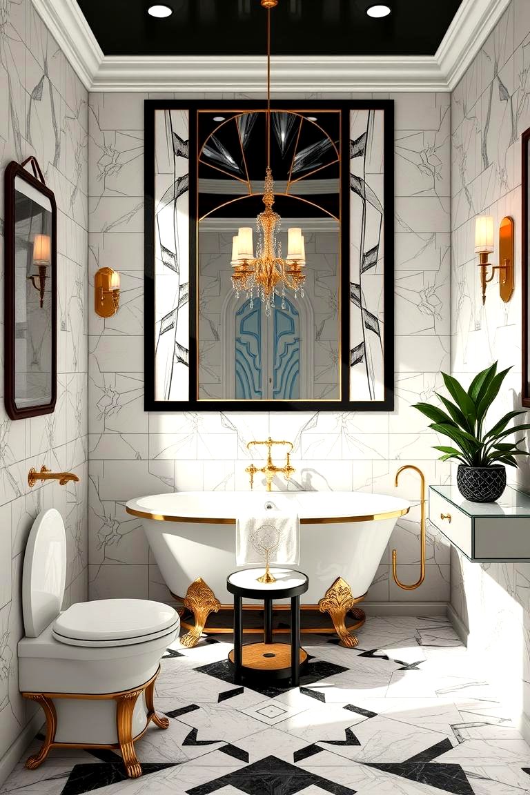 Art Deco Wall Art for Bathroom: Luxury & Style in Your Space
