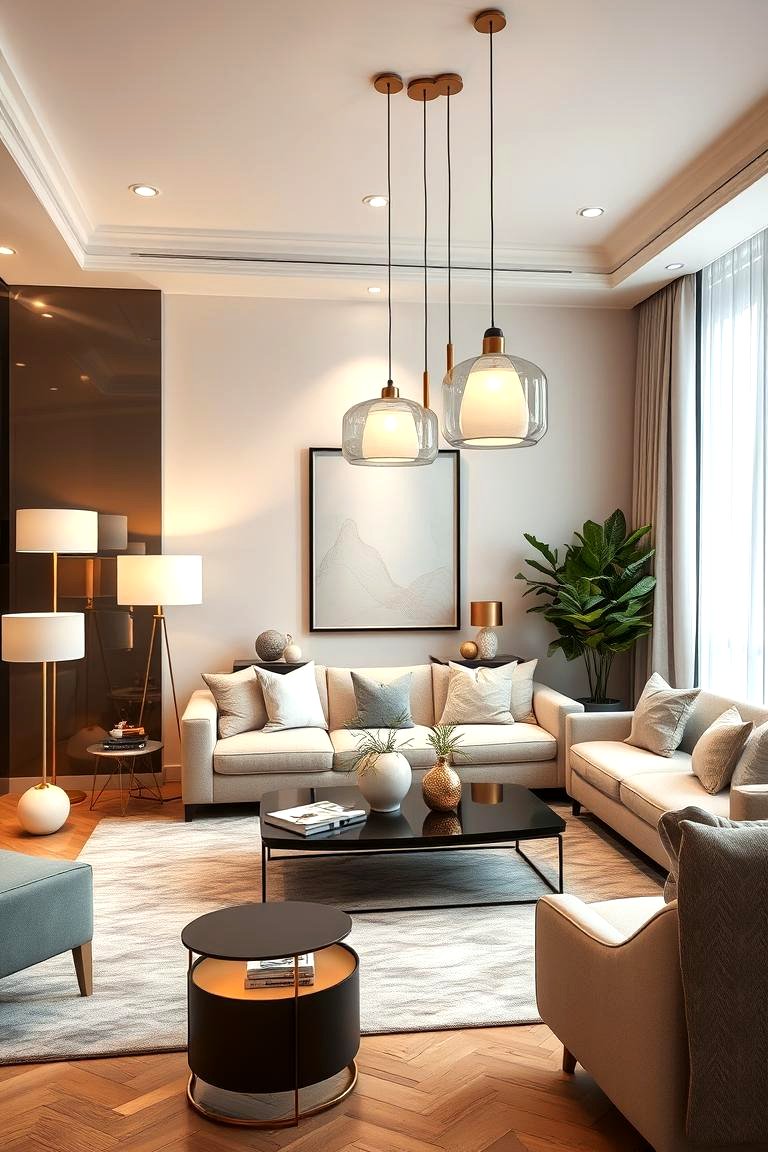 30 Elegant Cream & Gold Living Room Themes for Luxe Interiors