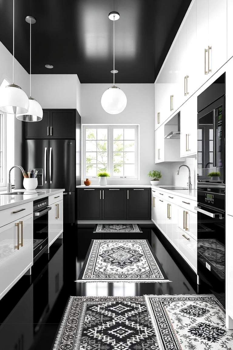 30 Sleek Black Floor Kitchen Ideas for Contemporary Designs