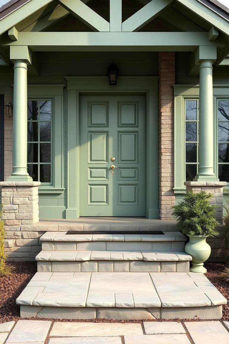 30 Green Exterior Paint Colors for Curb Appeal