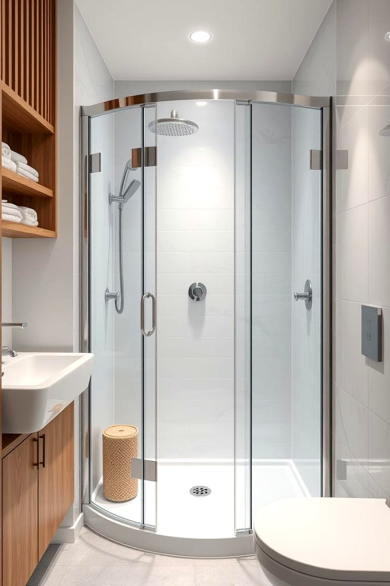 30 Space-Efficient Corner Shower Ideas for Modern Bathrooms