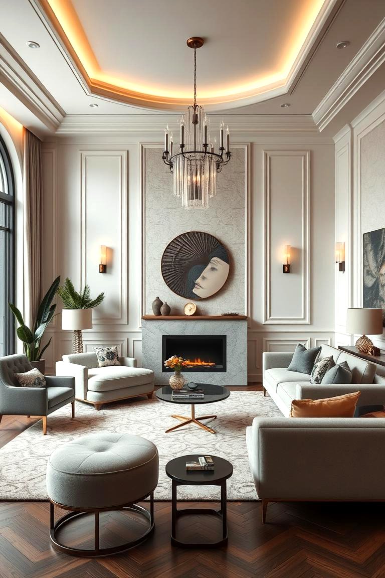 30 Art Deco Living Room Ideas for Luxurious Spaces