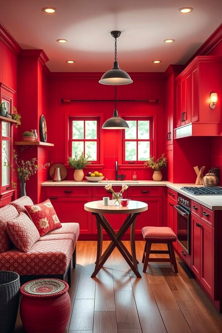 30 Bold Red Kitchen Ideas for a Vibrant Cooking Space