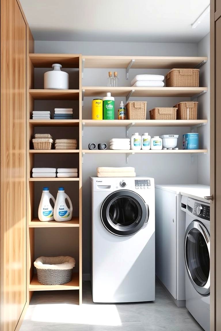 30 Laundry Room Shelf Ideas: Maximize Storage &amp; Efficiency
