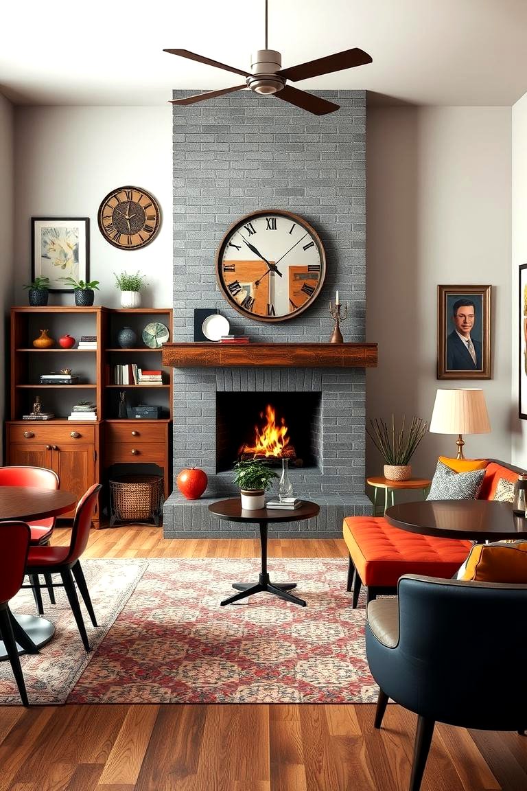 30 Cozy Dining Room Fireplace Design Ideas & Tips