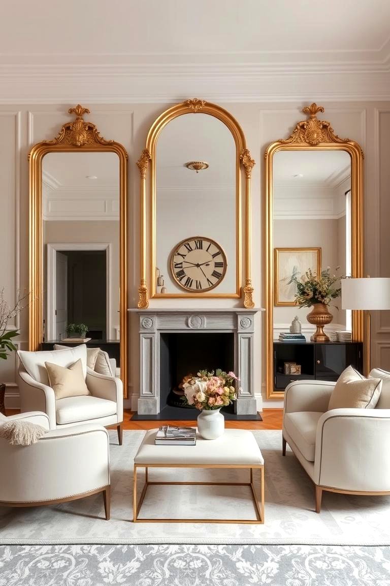 30 Elegant Cream & Gold Living Room Themes for Luxe Interiors